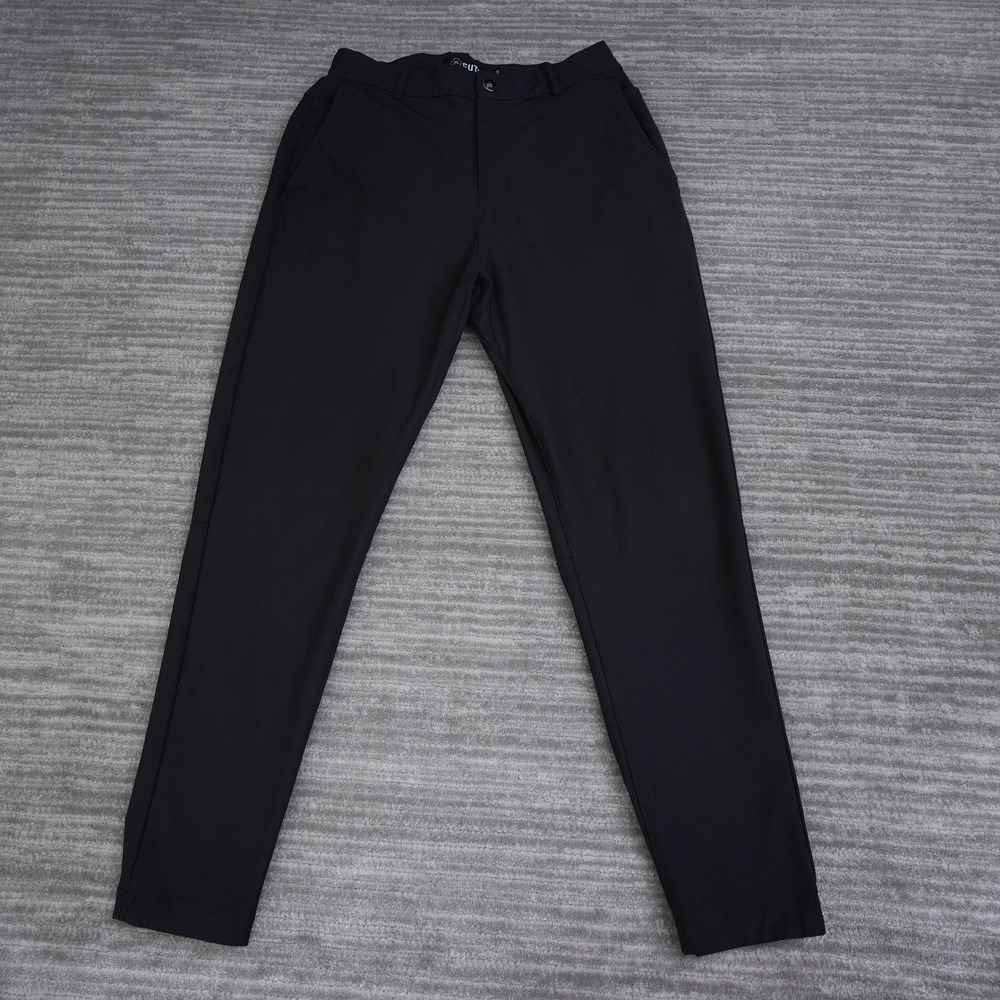 Cuts Clothing AO Jogger Pants Mens Medium Black Technical Tapered Chino Joggers
